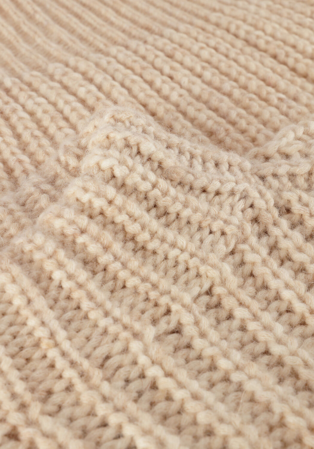 Beige SECOND FEMALE Pullover AYA KNIT T-NECK - large