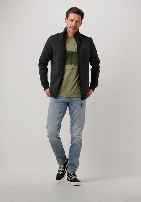 Graue PME LEGEND Strickjacke ZIP JACKET JACQUARD INTERLOCK SWEAT - large