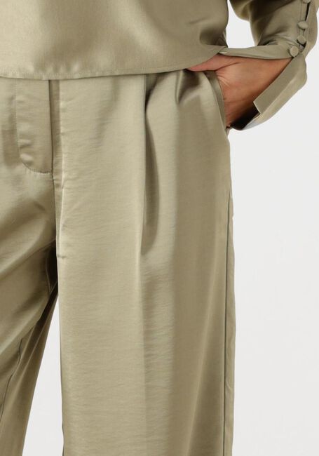 Khaki DANTE6 Lange Hosen JULES SATIN SMART PANTS - large