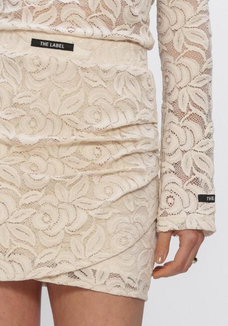 Creme ALIX THE LABEL Minirock LADIES WOVEN LACE SKIRT - large