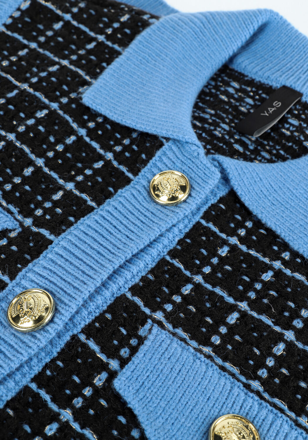 Schwarze Y.A.S. Spencer YASMARINA KNIT VEST - large