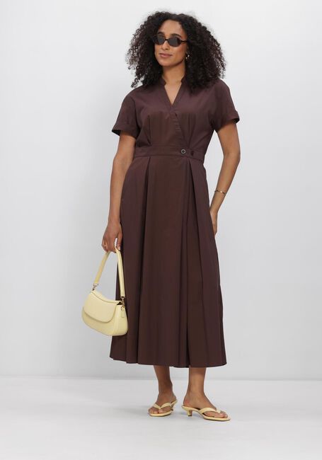 Braune CO'COUTURE Midikleid ELARACC WRAP SS DRESS - large