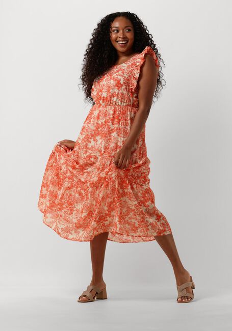 Orangene AMAYA AMSTERDAM Midikleid DELIA - large