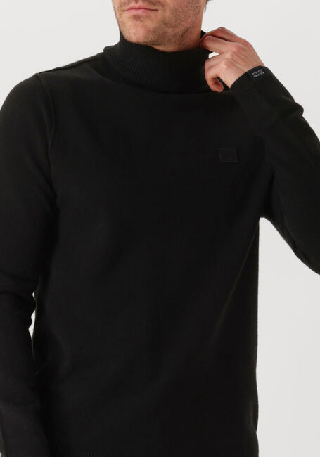 Schwarze BUTCHER OF BLUE Rollkragenpullover CLIFDEN COLL - large