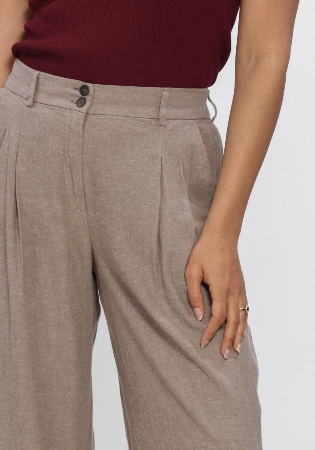 Hellgrau MSCH COPENHAGEN Hosen MSCHVIANA GINIA PLEAT PANTS - large