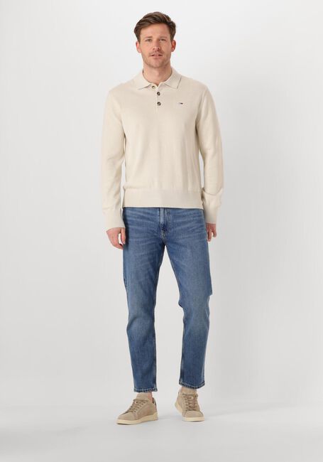 Beige TOMMY JEANS Polo-Shirt TJM SLIM ESSENTIAL POLO SWEATER - large