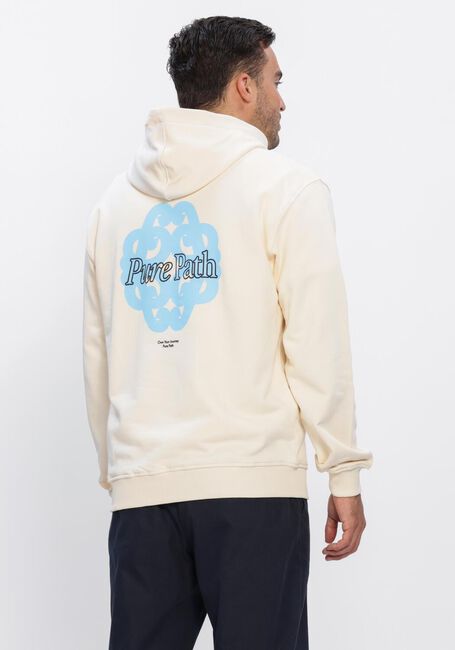 Beige PURE PATH Sweatshirt BOLD EMBLEM HOODIE - large