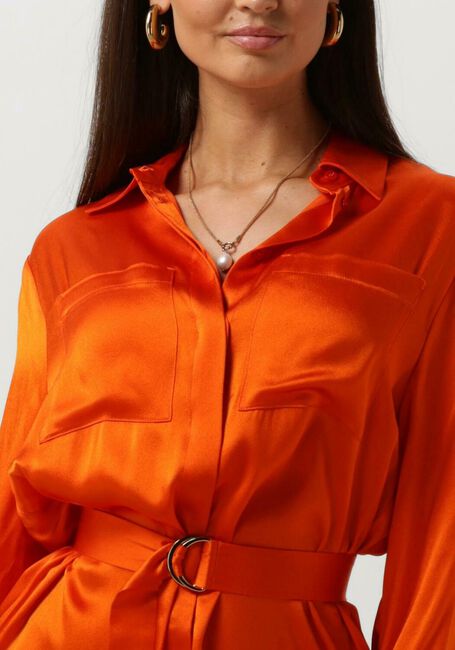 Orangene SEMICOUTURE Midikleid FILLIPA DRESS - large