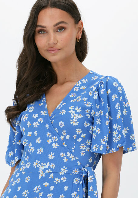 Blaue Y.A.S. Midikleid YASLIMO 2/4 MIDI WRAP DRESS S. - large