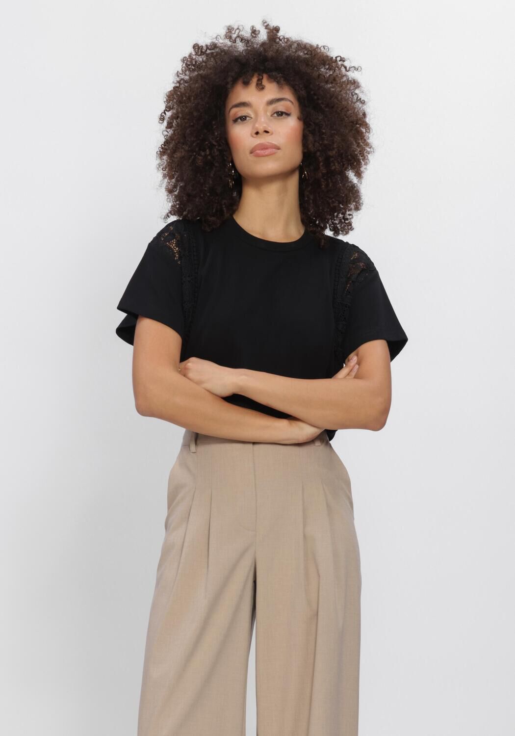 Schwarze AAIKO Blusen CEYDA CO 177 - large