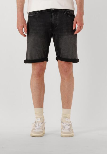 Schwarze PURE PATH Kurze Hosen THE MILES SLIM FIT DENIM SHORTS - large