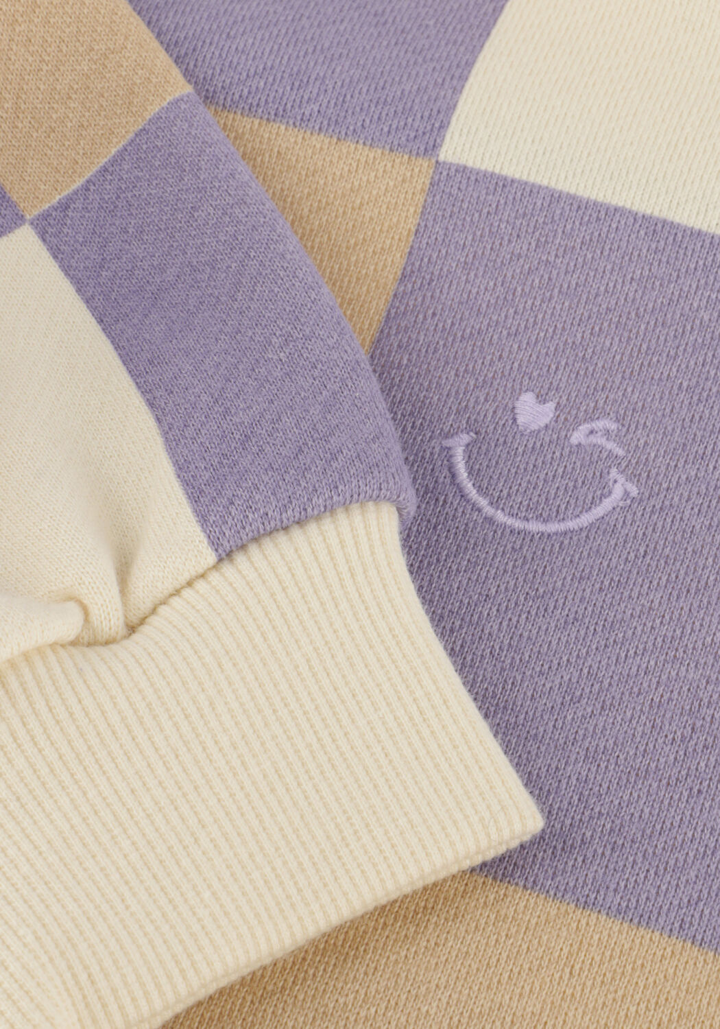 Wei&szlig;e DAILY7 Sweatshirt SWEATER CHECK - large