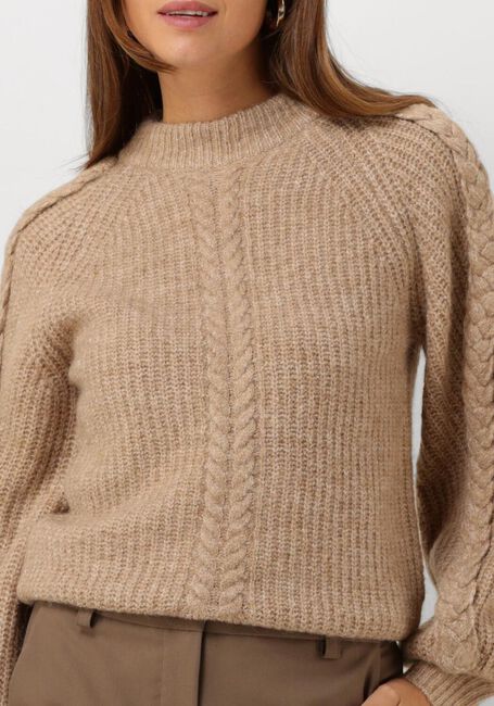 Braune OBJECT Pullover OBJRUNA KNIT L/S RE PULLOVER - large