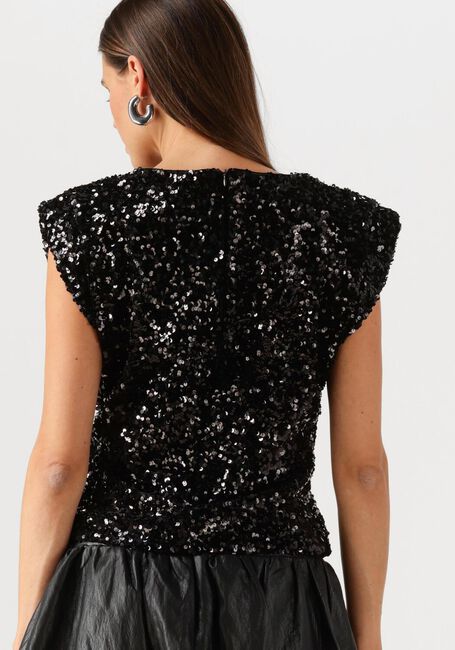 Schwarze CO'COUTURE Top ROSLYNCC SEQUIN TOP - large