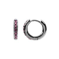 Silberne ATLITW STUDIO Ohrringe BLISS EARRINGS CREOLE PINK RUB Silberne ATLITW STUDIO Ohrringe BLISS EARRINGS CREOLE PINK RUB - medium