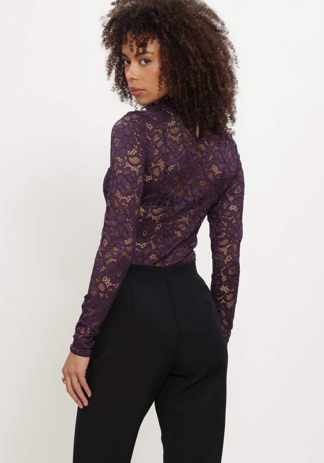 Lilane Y.A.S. Blusen YASLACEY LS LACE TOP - large