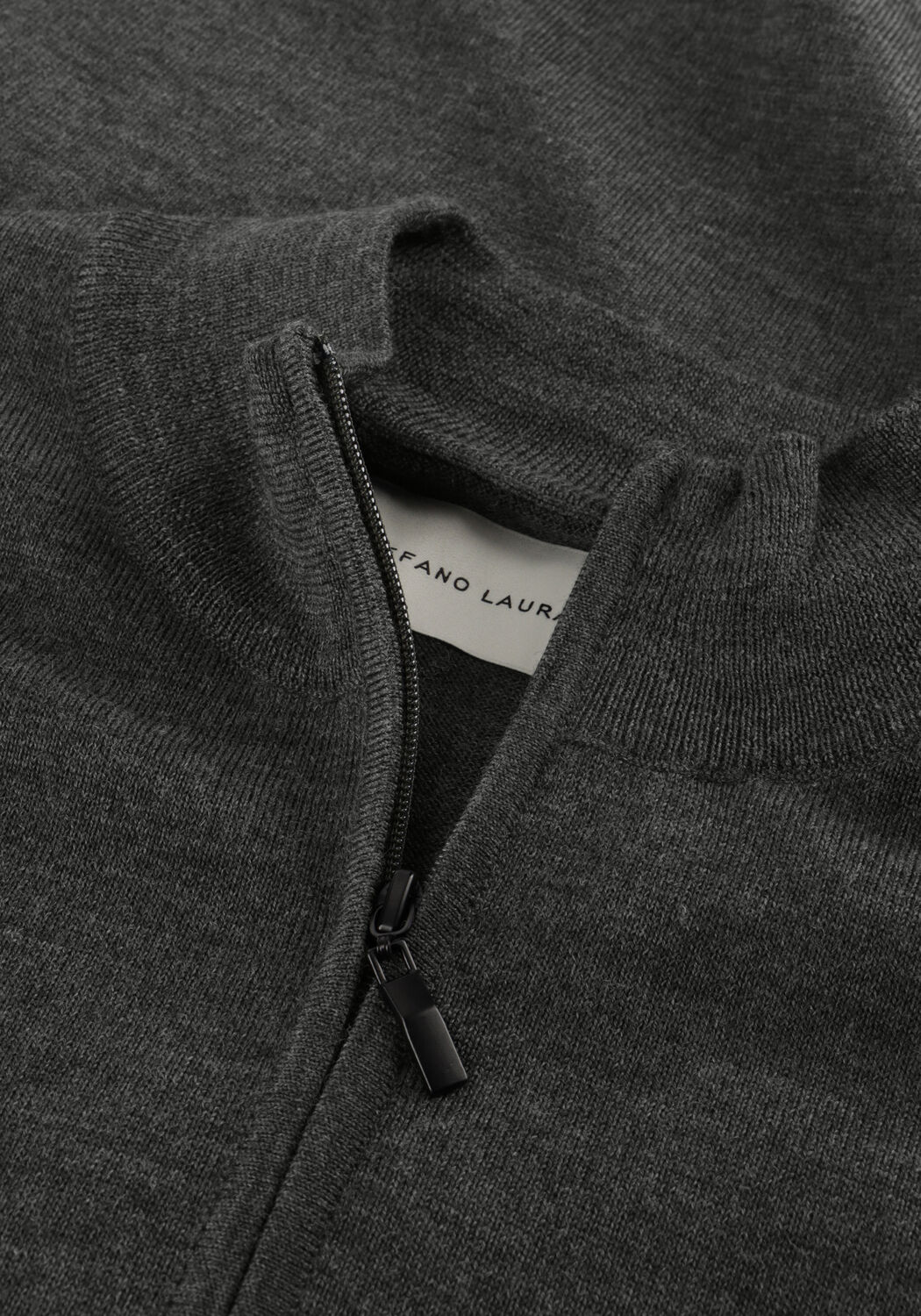 Gr&uuml;ne STEFANO LAURAN Pullover HALF ZIP ANDERS - large