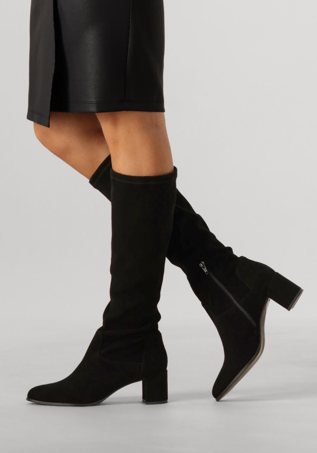 Schwarze NOTRE-V Hohe Stiefel 8581 - large