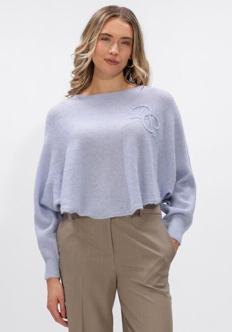 Blaue DANTE6 Sweatshirt MONTRE MONOGRAM SWEATER - large