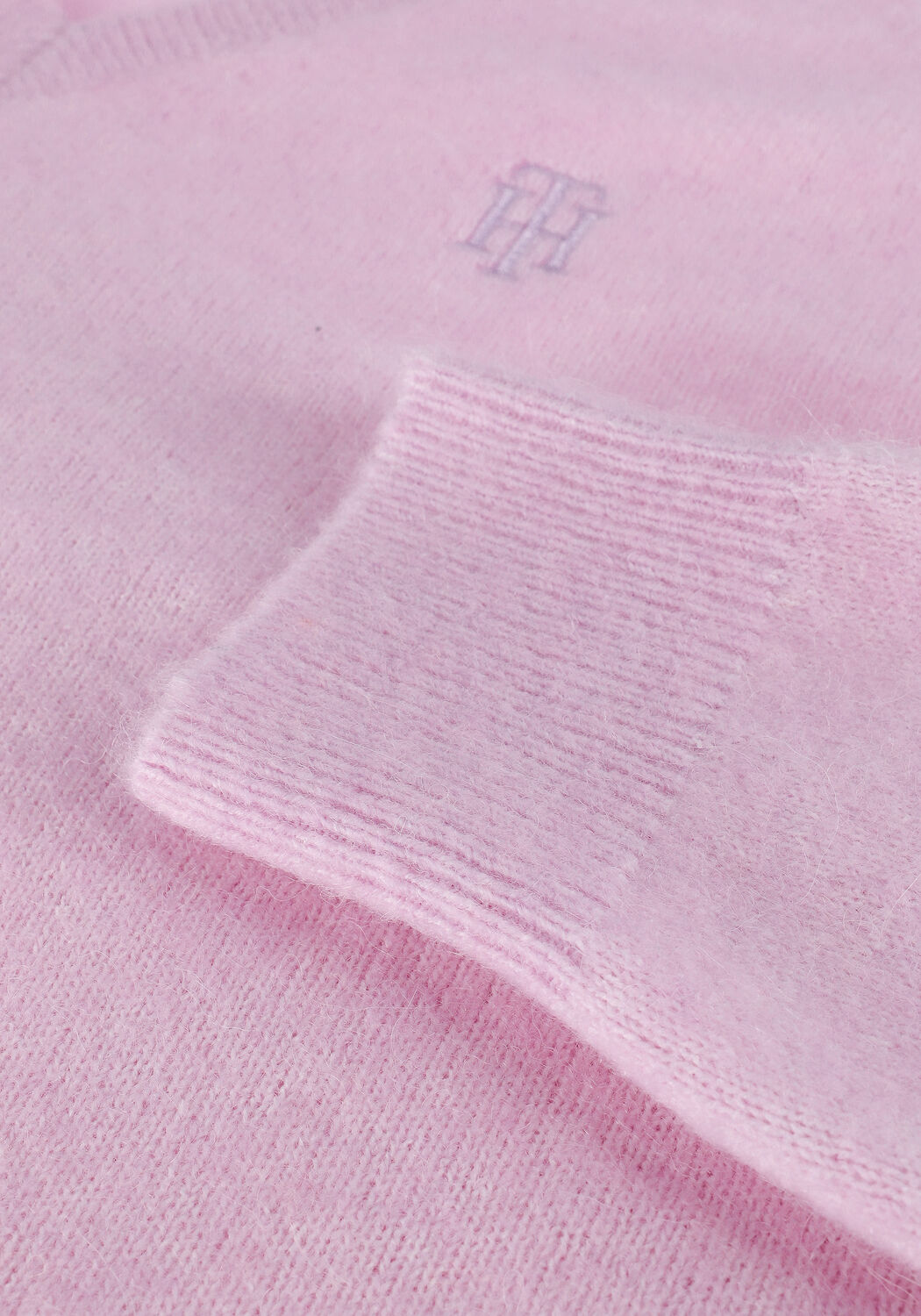 Lila TOMMY HILFIGER Pullover ALPACA RELAXED V-NK SWEATER - large