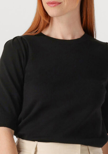 Schwarze SUMMUM Top SHORT SLEEVE SWEATER - large