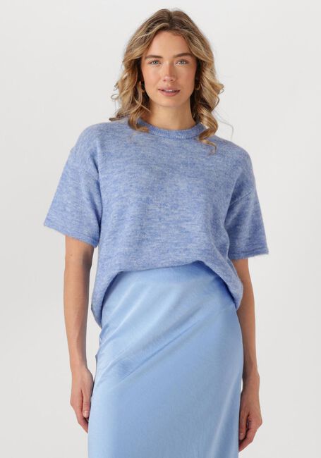 Hellblau SELECTED FEMME T-shirt SLFMALINE-LILIANA 2/4 KNIT O-NECK - large