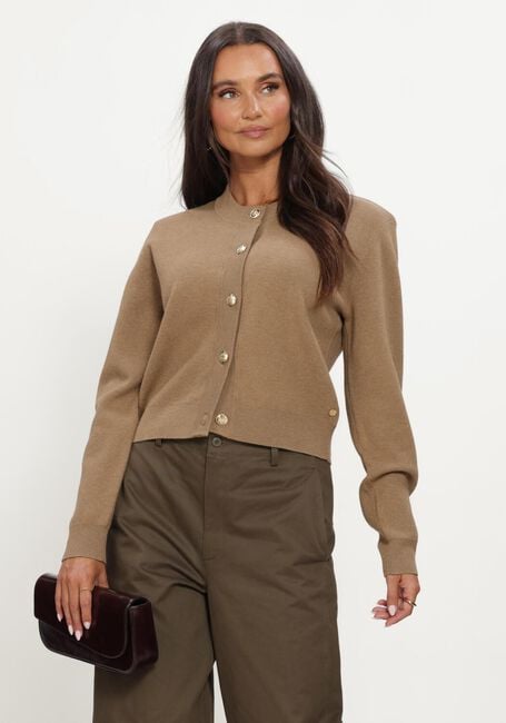 Camelfarbene JOSH V Strickjacke FLISS CARDIGANS - large