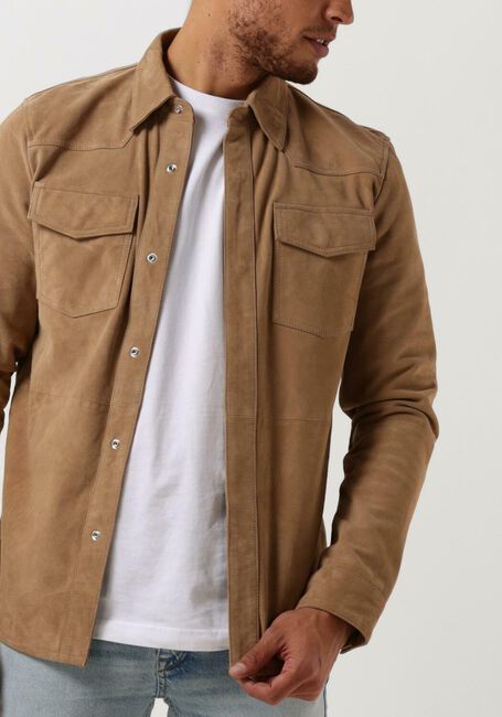 Taupe GOOSECRAFT Overshirt GC WYATT SHIRT - large