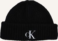 Schwarze CALVIN KLEIN Mütze WOOL BLEND BEANIE Schwarze CALVIN KLEIN Mütze WOOL BLEND BEANIE - medium