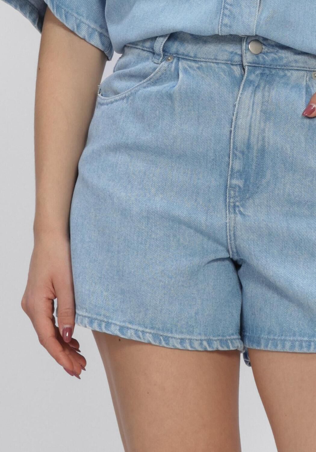 Blaue MSCH COPENHAGEN Hosen MSCHSAPHINA HW SHORTS - large