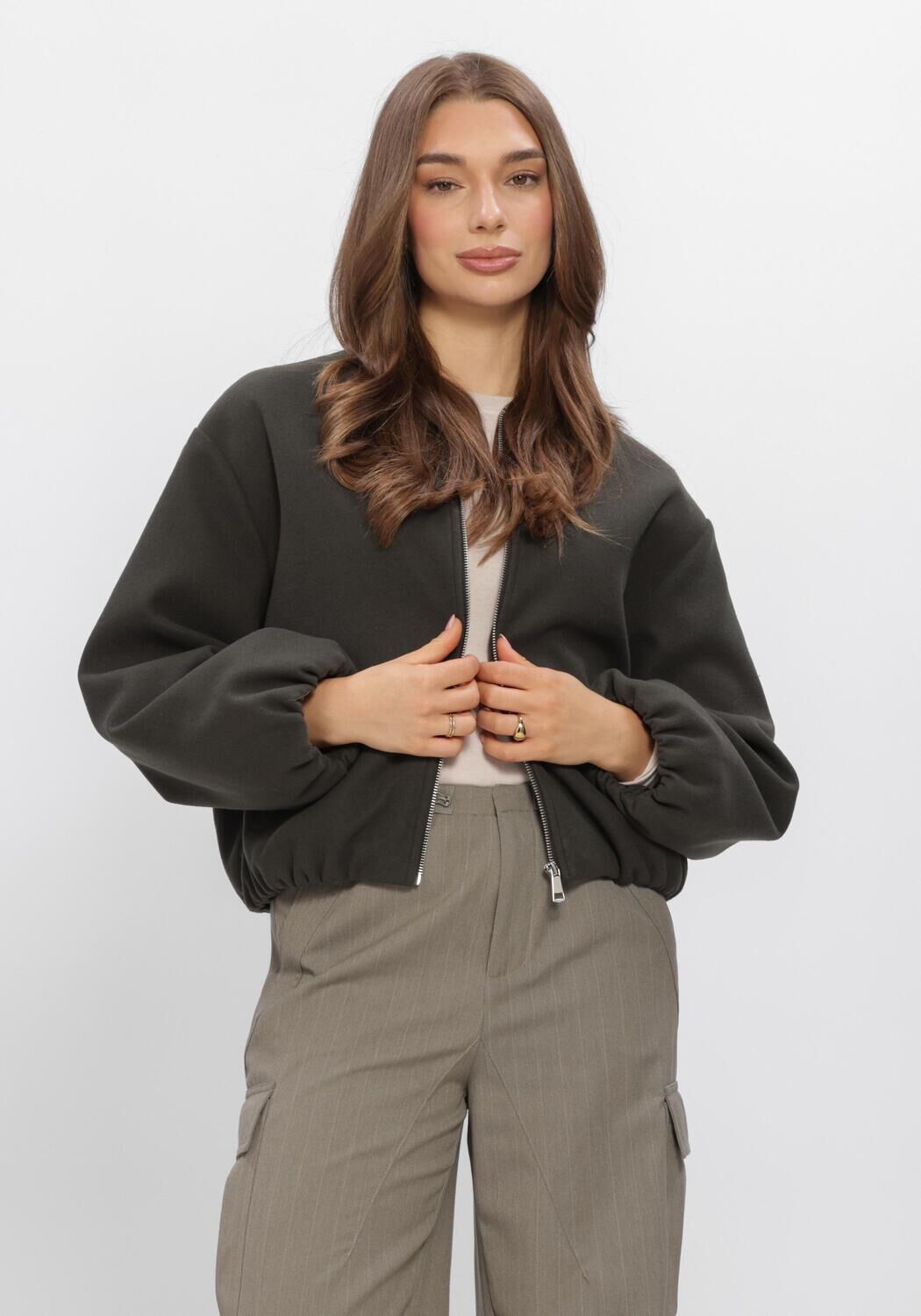 Dunkelgr&uuml;n WITHBLACK Jack WBLKENNEDY BOMBER JACKET - large
