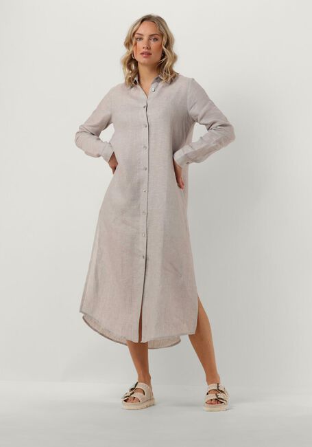 Graue RESORT FINEST Maxikleid SHIRT DRESS - large