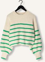 Grüne CO'COUTURE Pullover CORALIE CROP STRIPE O-KNIT Grüne CO'COUTURE Pullover CORALIE CROP STRIPE O-KNIT - medium