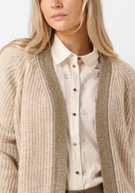 Weiße SUMMUM Strickjacke CARDIGAN AIRY ALPACA BLEND KNIT - large