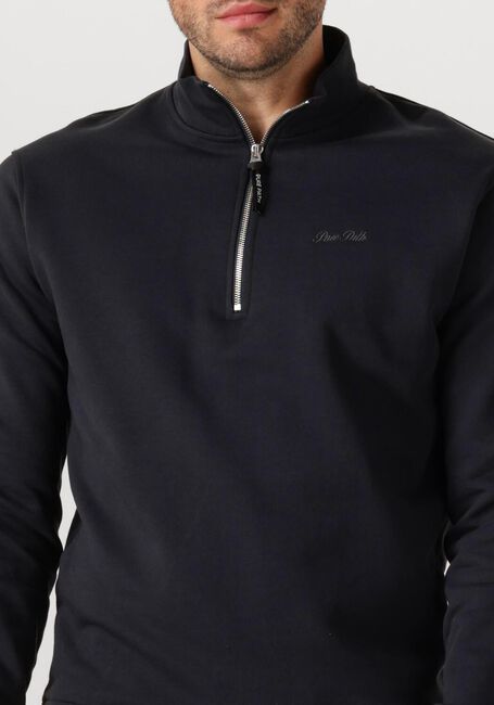 Schwarze PURE PATH Sweatshirt LOOSE FIT HALF ZIP LS SWEATERS - large
