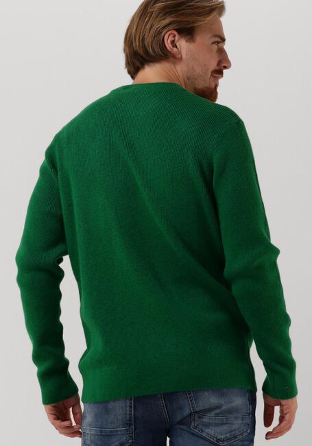 Grüne SCOTCH & SODA Pullover RIB-KNIT WOOL-BLEND CREWNECK PULLOVER - large