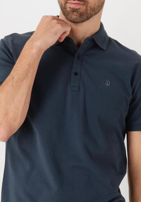 Blaue CAST IRON Polo-Shirt SHORT SLEEVE POLO FINE PIQUE ESSENTIAL - large