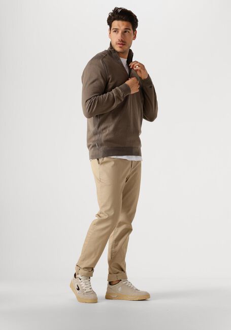 Braune CAST IRON Pullover HALF ZIP COLLAR COTTON STRETCH - large