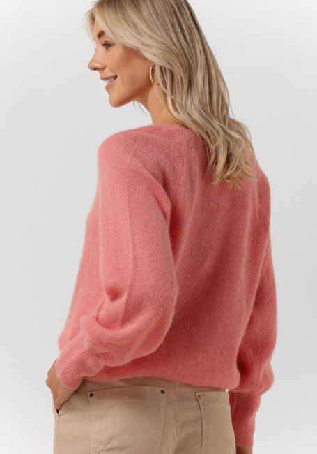 Rosane SUMMUM Pullover V-NECK SWEATER FEATHER LIGHT ALPACA KNIT - large