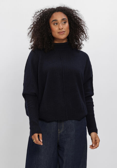 Dunkelblau SUMMUM Pullover BATWING SWEATER SOFT MELANGE KNIT - large