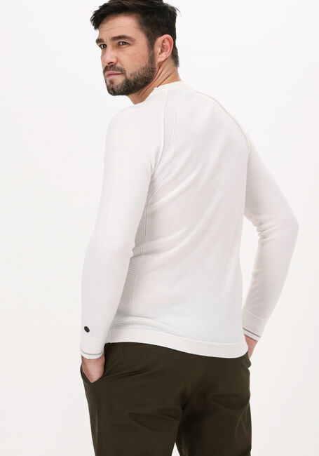 Weiße CAST IRON Pullover R-NECK TECH MERINO - large