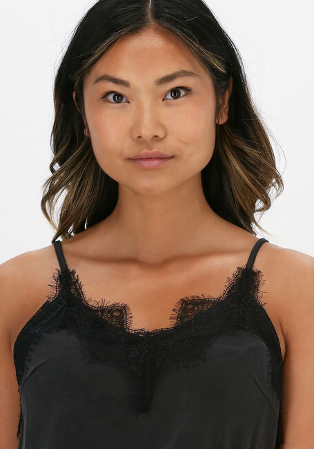 Schwarze MSCH COPENHAGEN Top LILLIANE FENYA LACE SINGLET - large