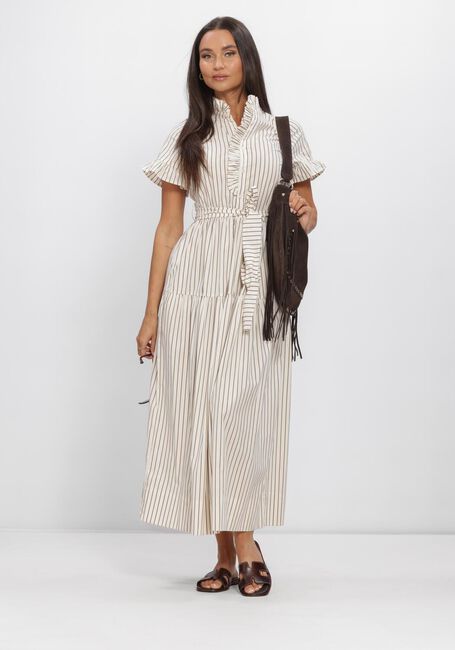 Beige NEO NOIR Kleider NELLIE WIDE STRIPE DRESS - large