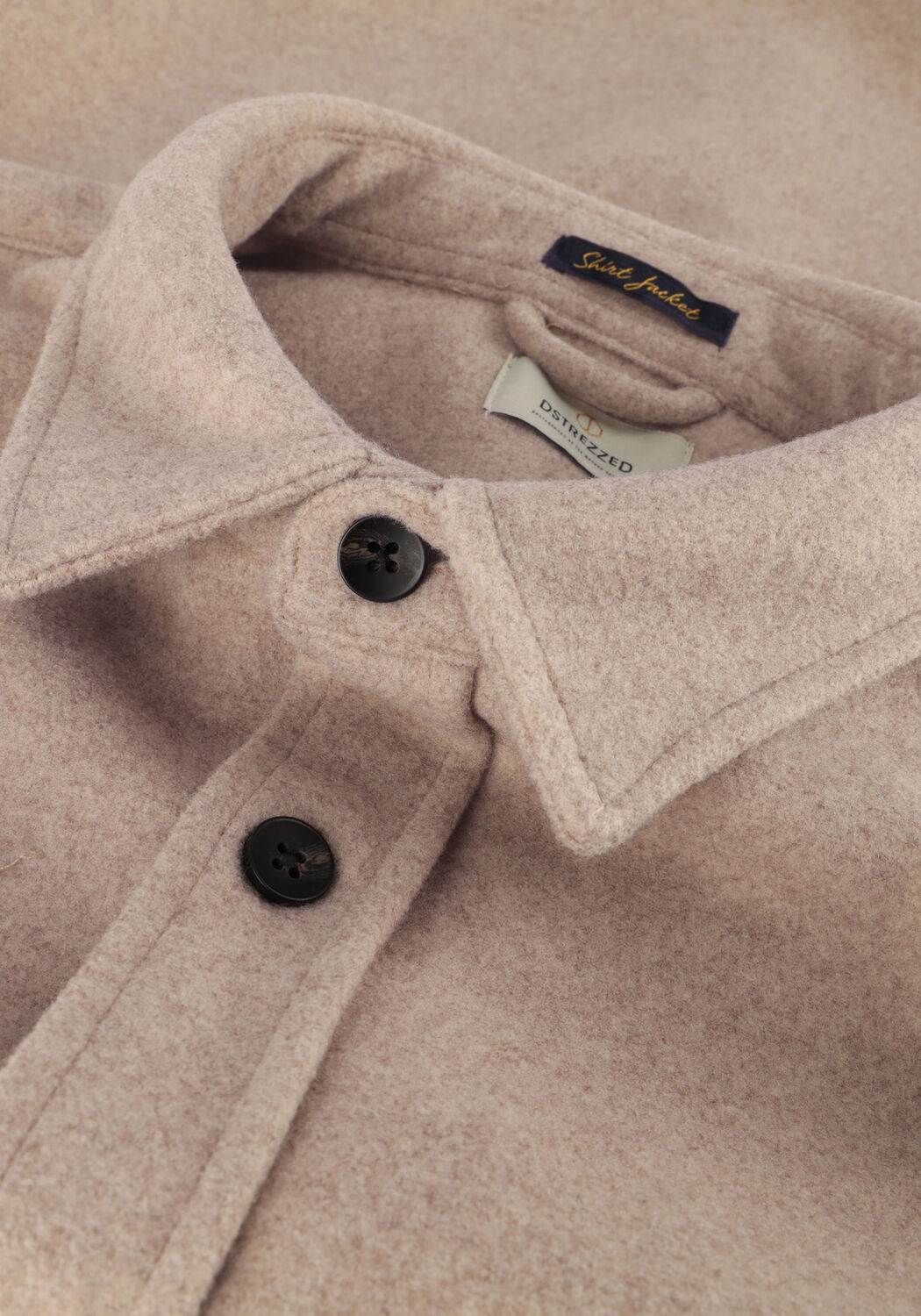 Beige DSTREZZED Overshirt ULRIK OVERSHIRT - large