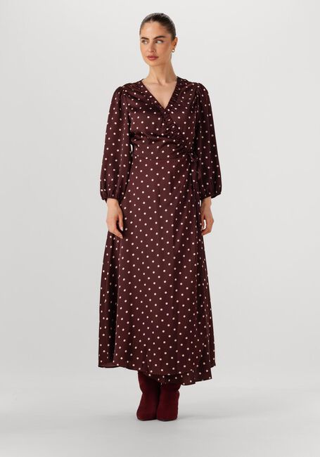 Bordeaux NEO NOIR Midikleid MALINGA DOT DRESS - large