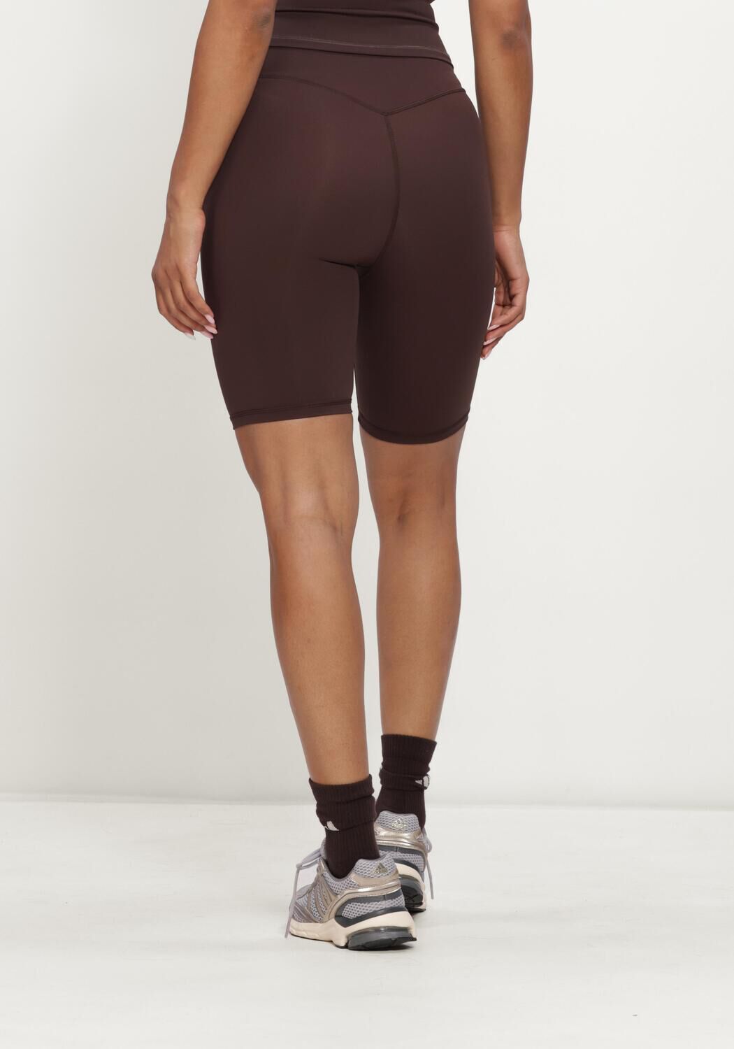 Braune NEO NOIR Kurze Hose LEA WRAP SHORTS - large