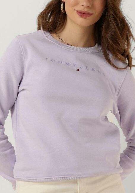 Lila TOMMY JEANS Pullover TJW REG TONAL LINEAR CREW - large
