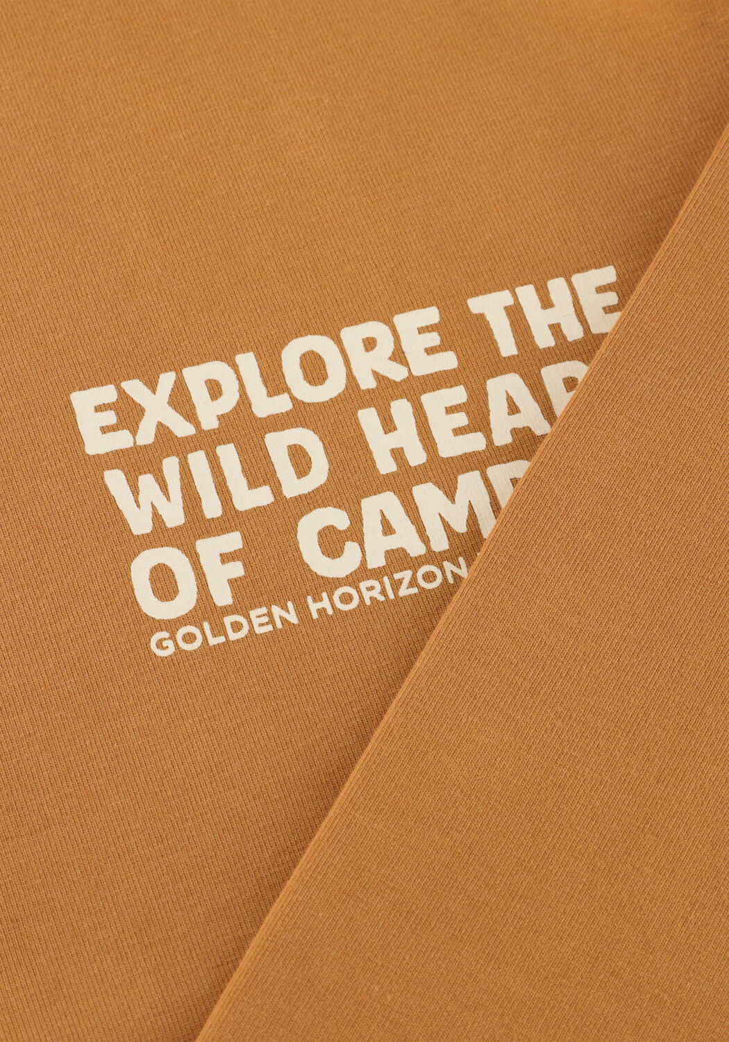 Camelfarbene DAILY7 Pullover OVERSIZED SWEATER BACKPRINT - large