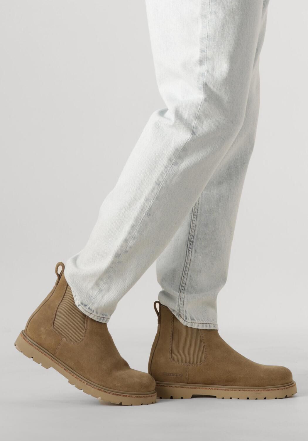 Taupe BIRKENSTOCK Chelsea Boots HIGHWOOD SLIP ON MEN - large