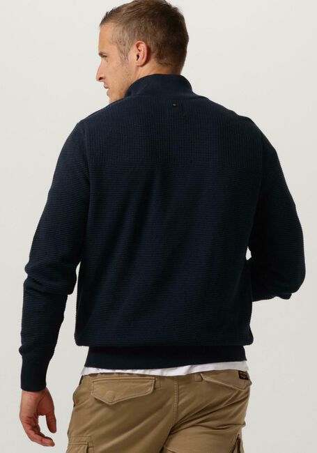 Dunkelblau PME LEGEND Pullover HALF ZIP COLLAR COTTON PLATED - large
